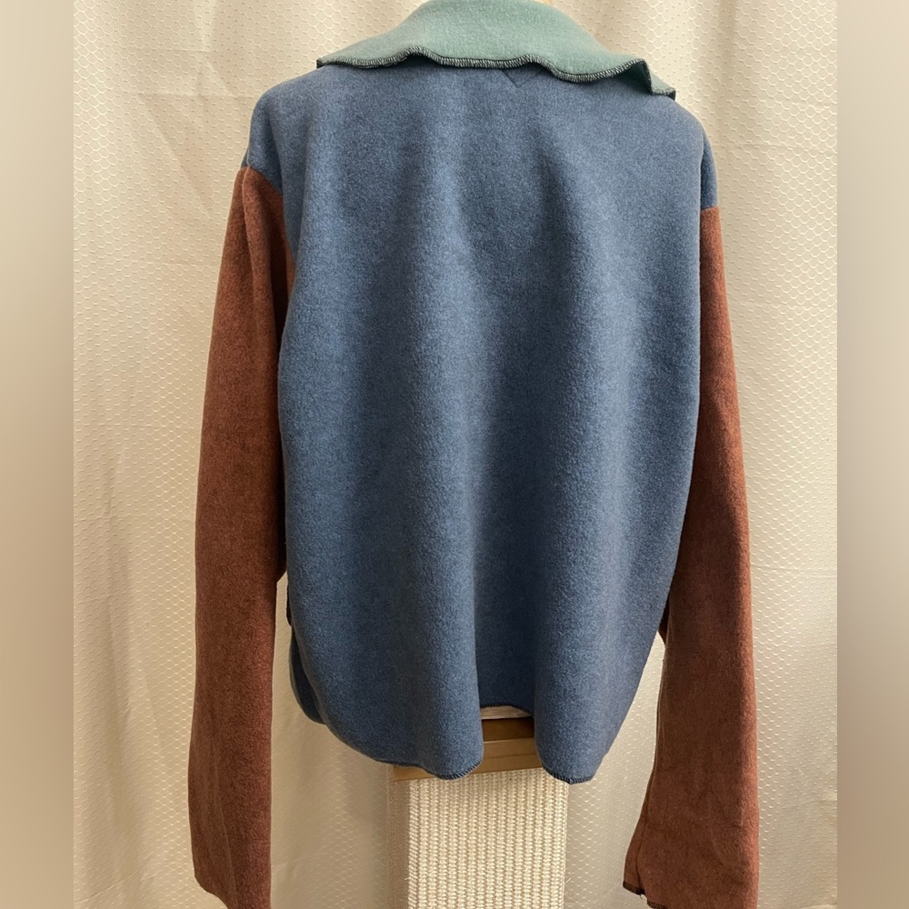 SOLD- NOT AVAILABLE 
By Design purchased at Nordstroms. So soft patchwork jacket - Picture 6 of 10